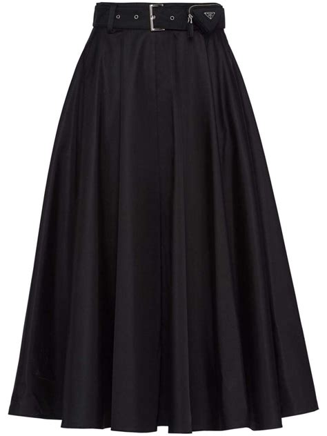 prada skirt crystal|prada pleated midi skirt.